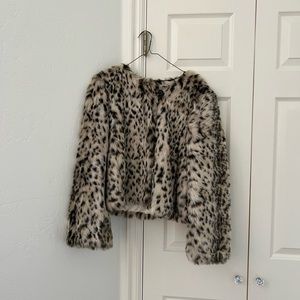 J Crew Faux Fur Jacket